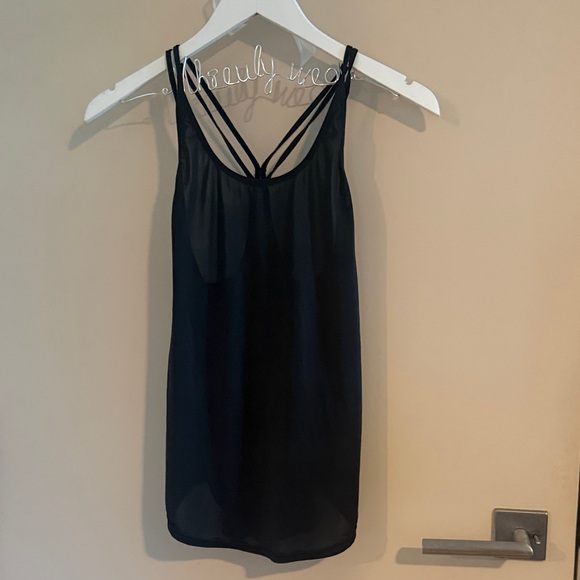 Senita Athletics Tops - 💜5 for $25 Senita Athletics Black Strappy Tank Top